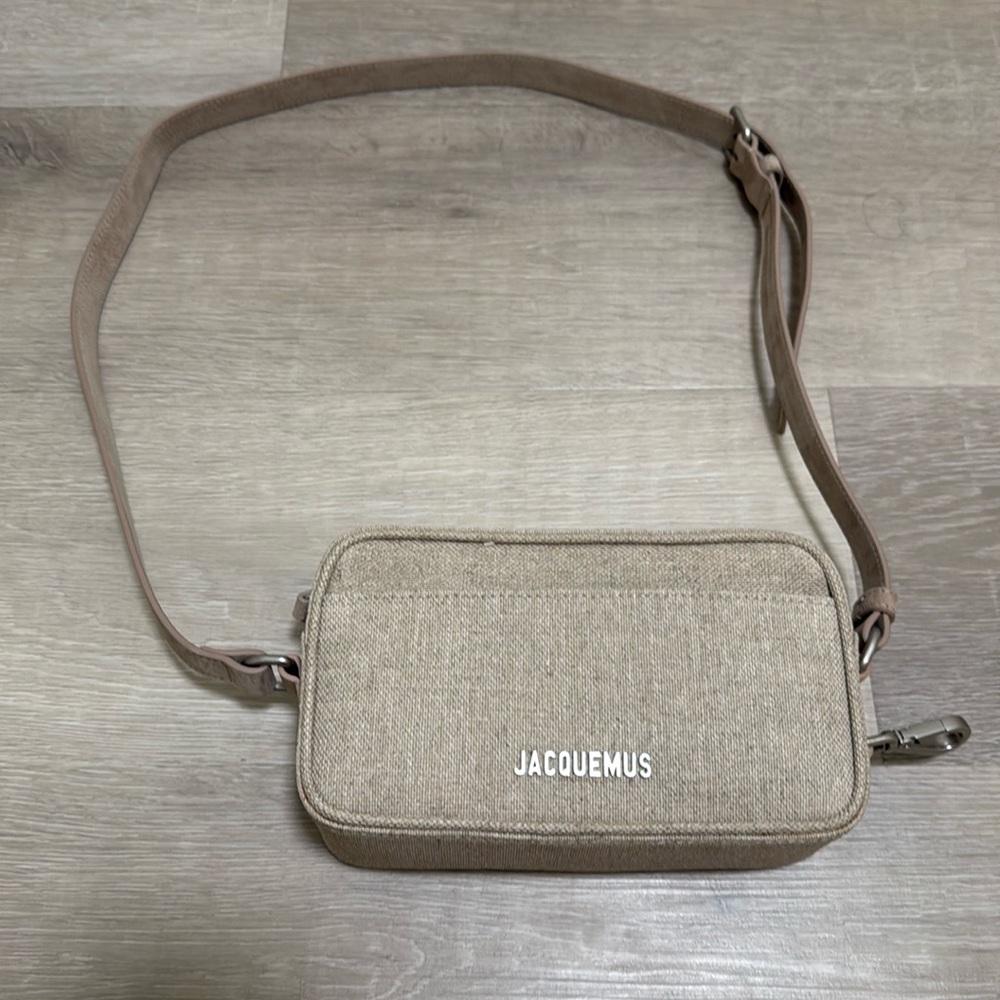 Jacquemus Beige Men's Bag Le Baneto Linen